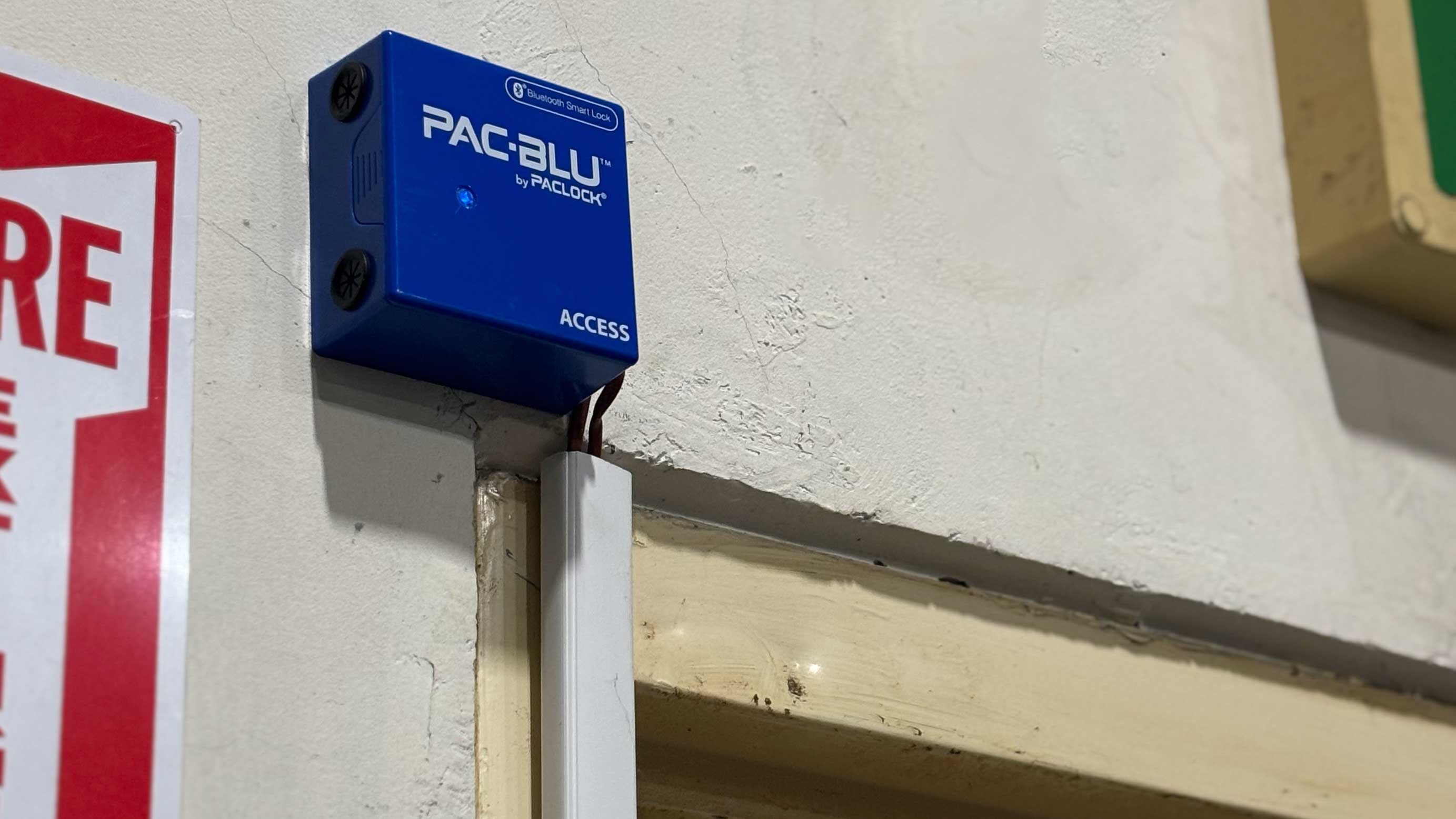 PAC-BLU Access Mounted to a Wall