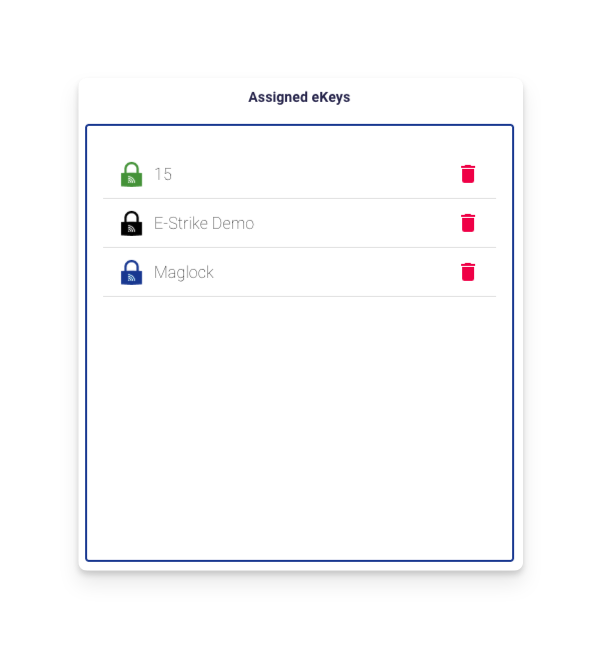 Assign eKey Placeholder